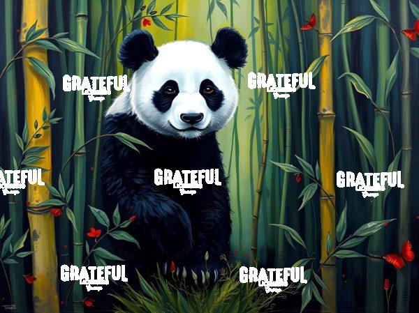 Panda In A Bamboo Forest