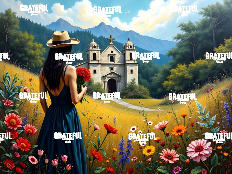 Spanish Mission In Spring