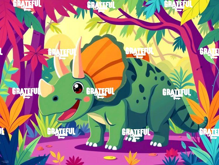 Colorful Triceratops
