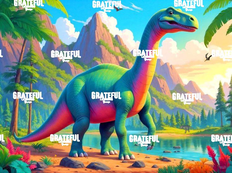 Vibrant Brontosaurus