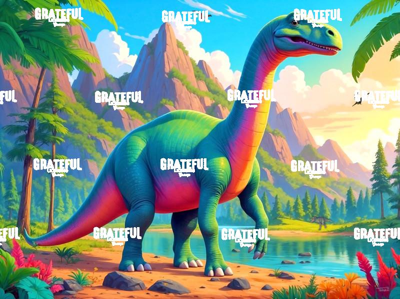 Vibrant Brontosaurus