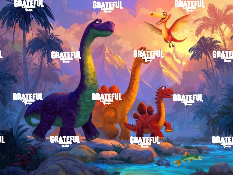 Dinosaur Friends in the Jungle