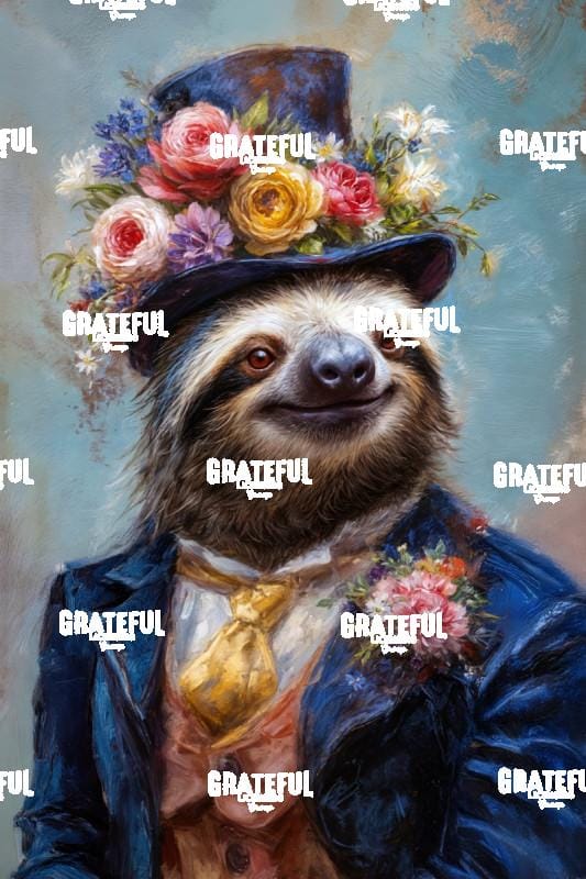 Victorian Animal Portraits, Sloth 1