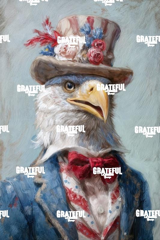 Victorian Animal Portraits, Patriotic Eagle 4