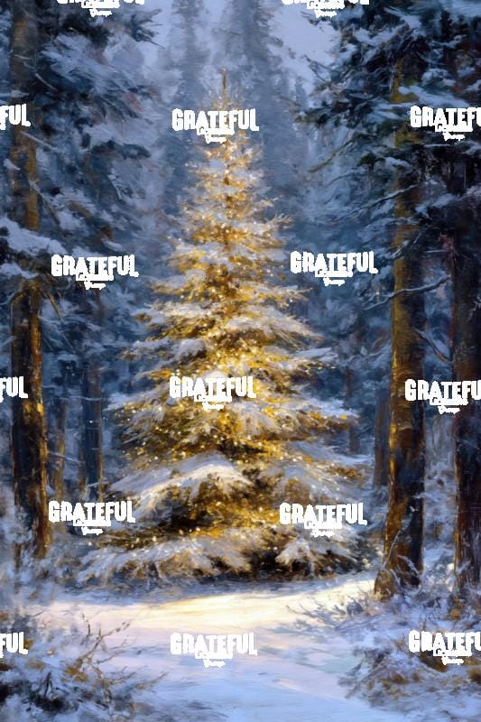 Christmas Tree in the Snowy Forest 1