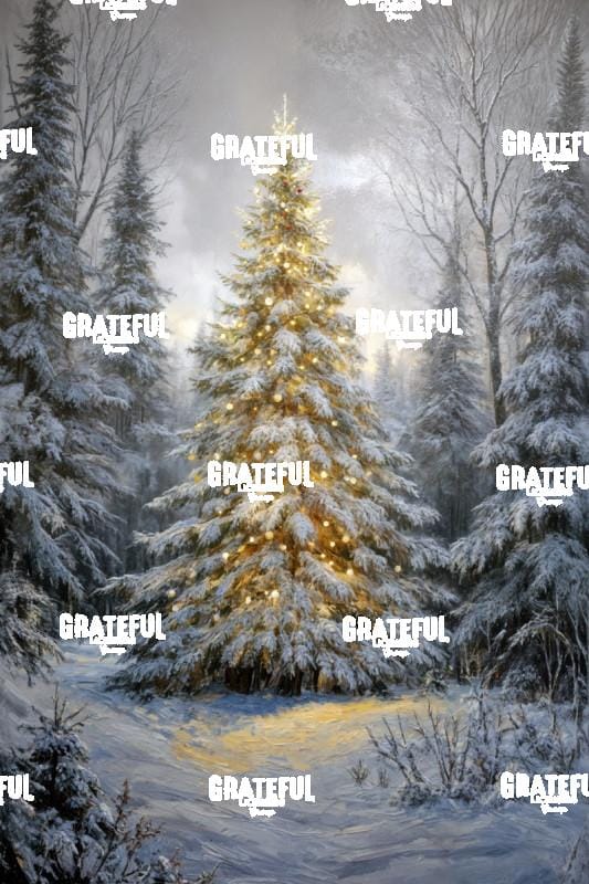 Christmas Tree in the Snowy Forest 2