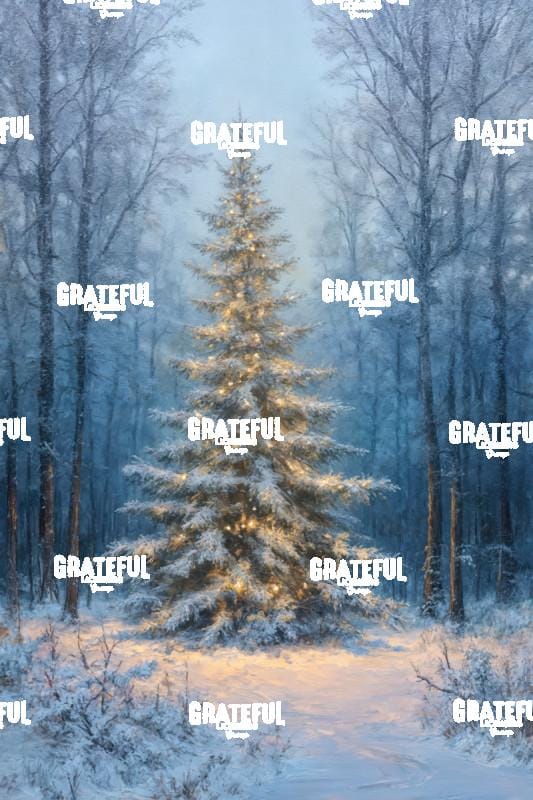 Christmas Tree in the Snowy Forest 3