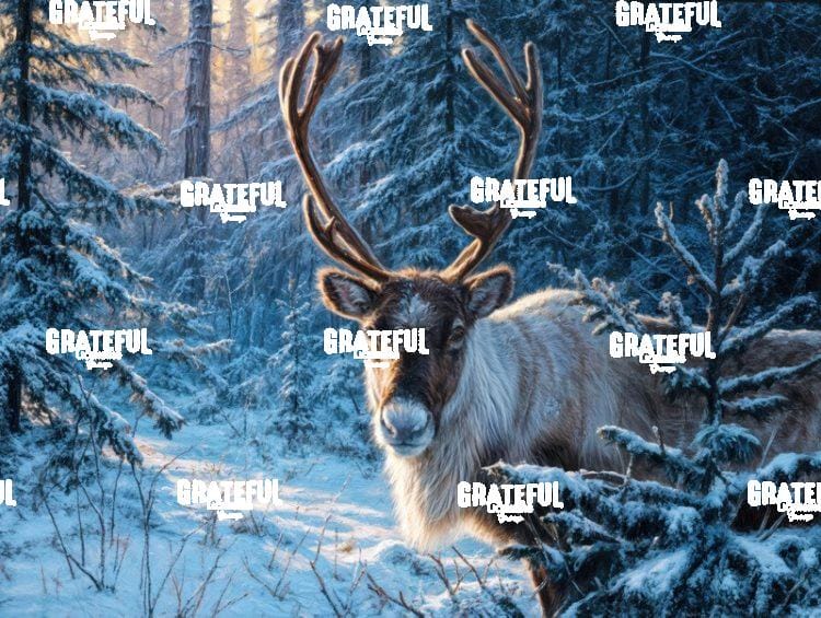 Reindeer in the Snowy Forest 3