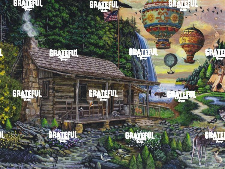 Daniel Boone's Cabin Idealized