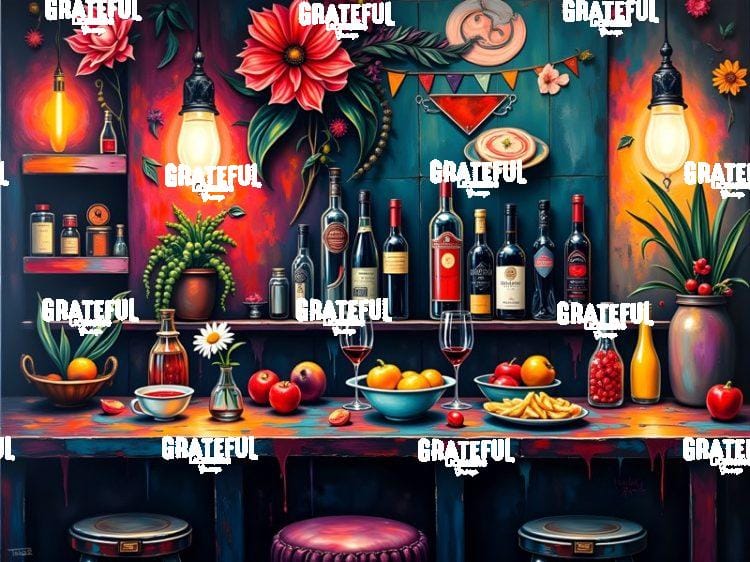 Tropical Bar Modern Art