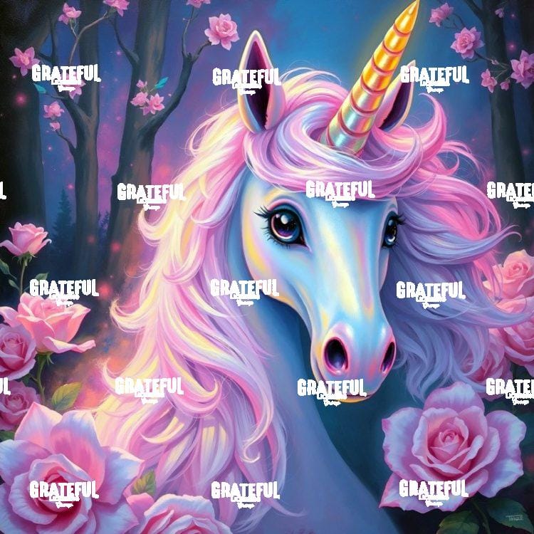 Pink Roses Unicorn