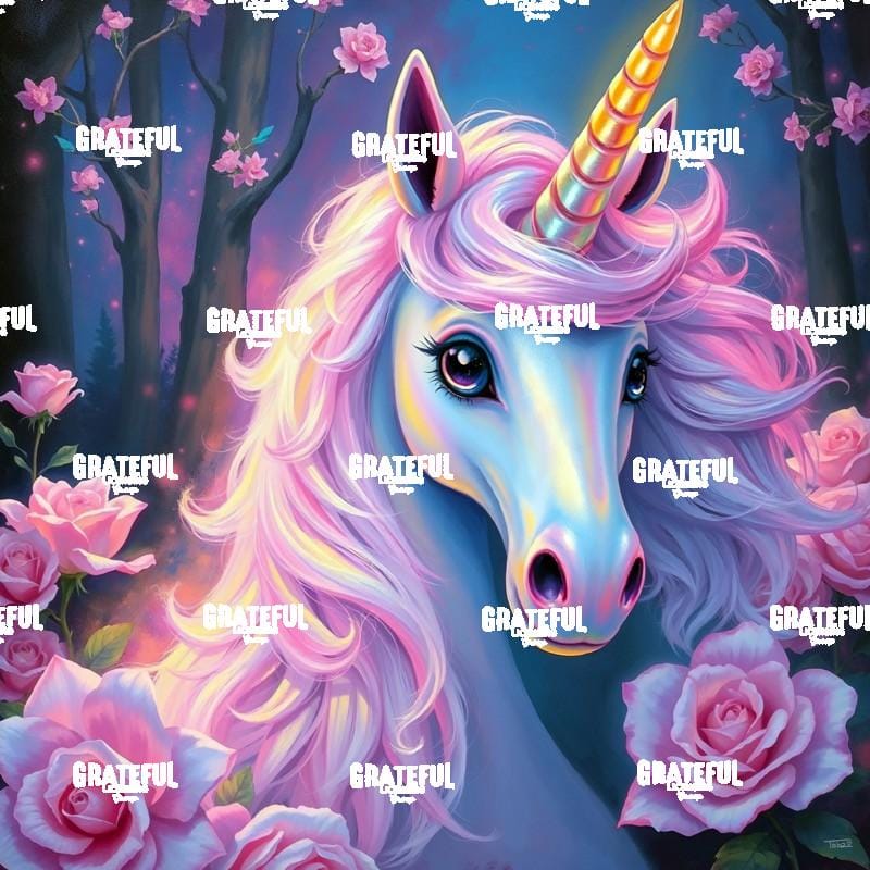 Pink Roses Unicorn