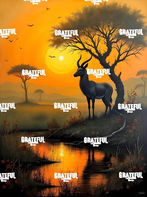 Gazelle Sunset