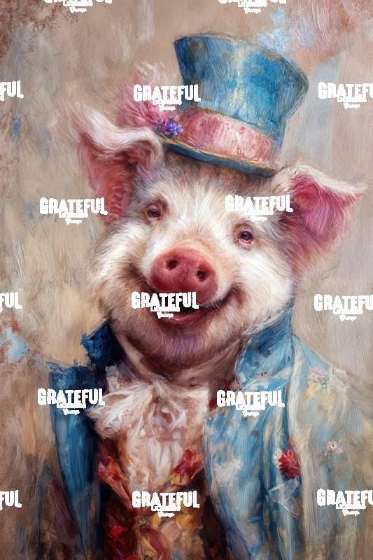 Victorian Animal Portraits, Pig 3