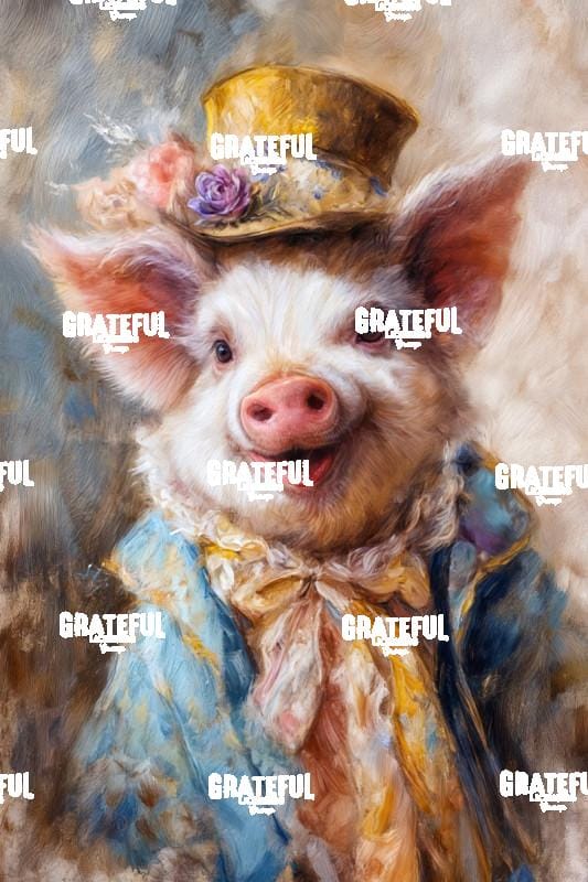 Victorian Animal Portraits, Pig 1