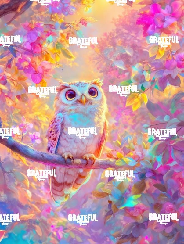 Owl in the Iridescent Forest 4