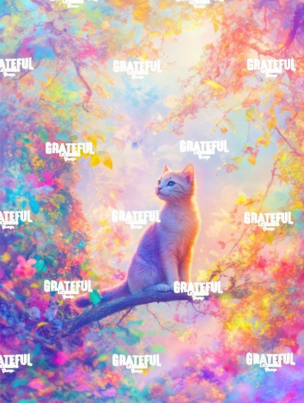 Kitten in the Iridescent Forest 5