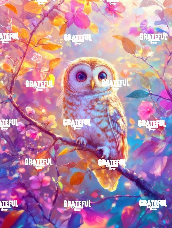 Owl in the Iridescent Forest 3