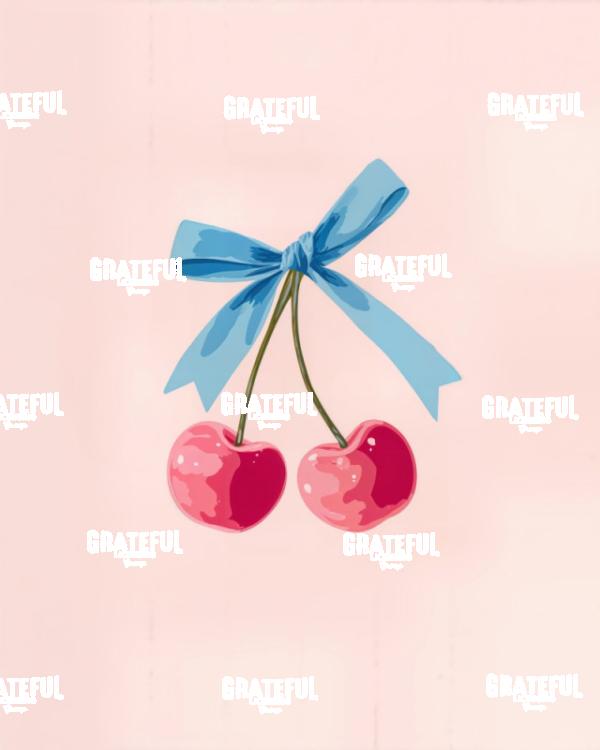Cherries with a Blue Ribbon, Flat