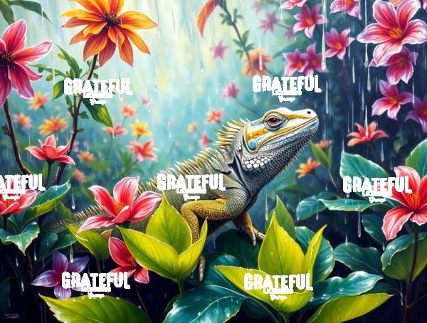 Tropical Rain Iguana