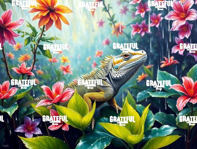 Tropical Rain Iguana
