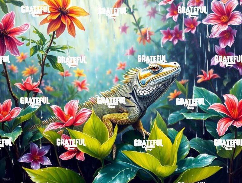 Tropical Rain Iguana