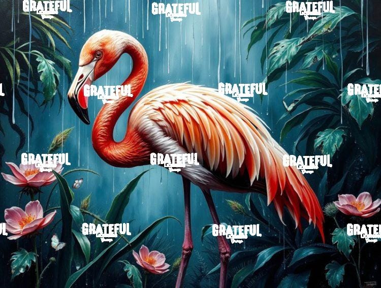 Rainy Day Flamingo