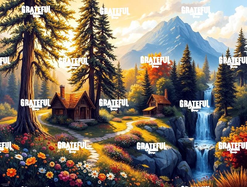 Late Summer Cabins at Three Falls Gorge