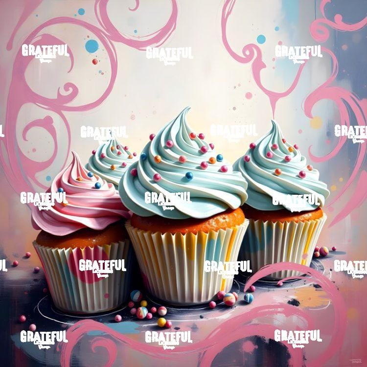 Whip Frosting Cupcakes with Sprinkles