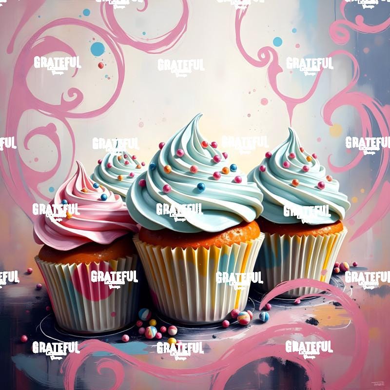 Whip Frosting Cupcakes with Sprinkles