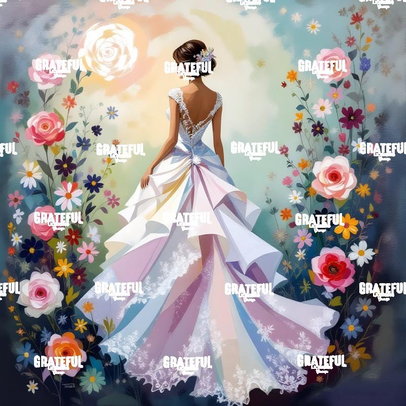 Bride With Wildflowers