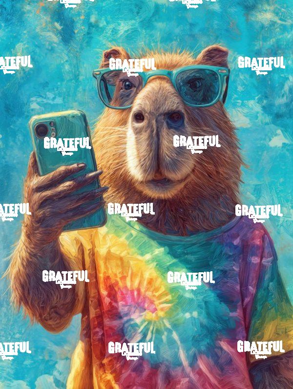 Hippy Capybara Taking a Selfie