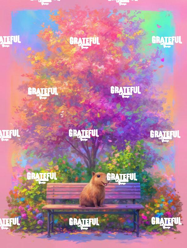 Capybara on a Park Bench 2