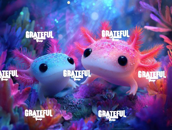 Axolotls Underwater Paradise