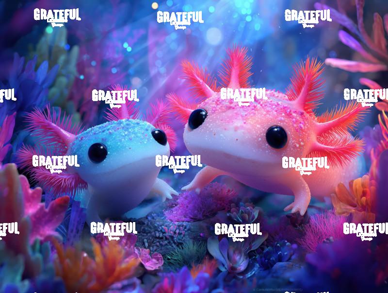 Axolotls Underwater Paradise