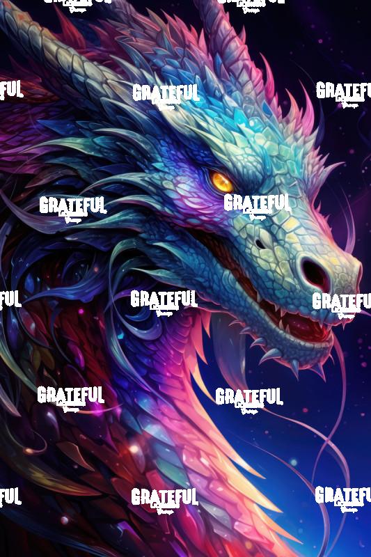 Pink and Blue Dragon