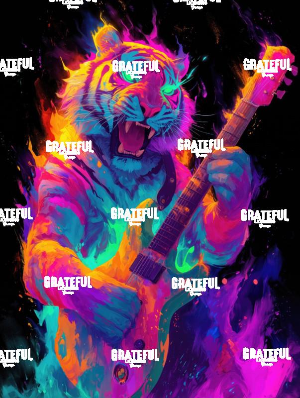 Tiger with an Electric Guitar 2