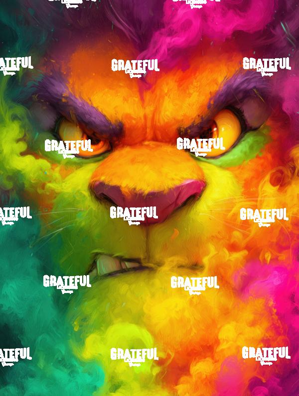 Smokey Menacing Lion