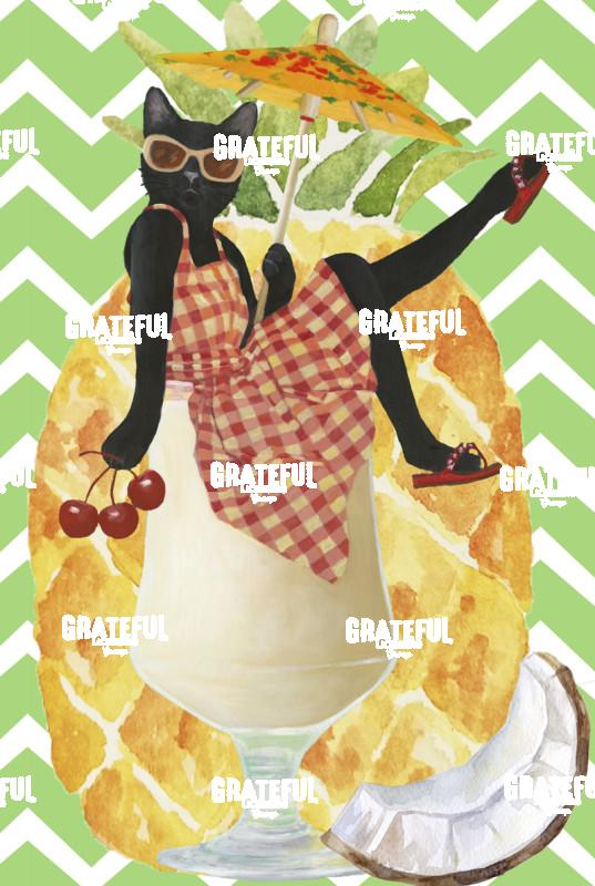 Pina Colada Kitty with Pineapple and Coconut