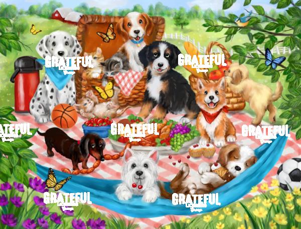 Puppies and Kittens Picnic