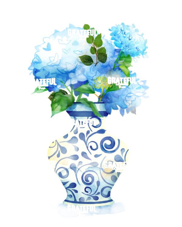 Vase- Blue