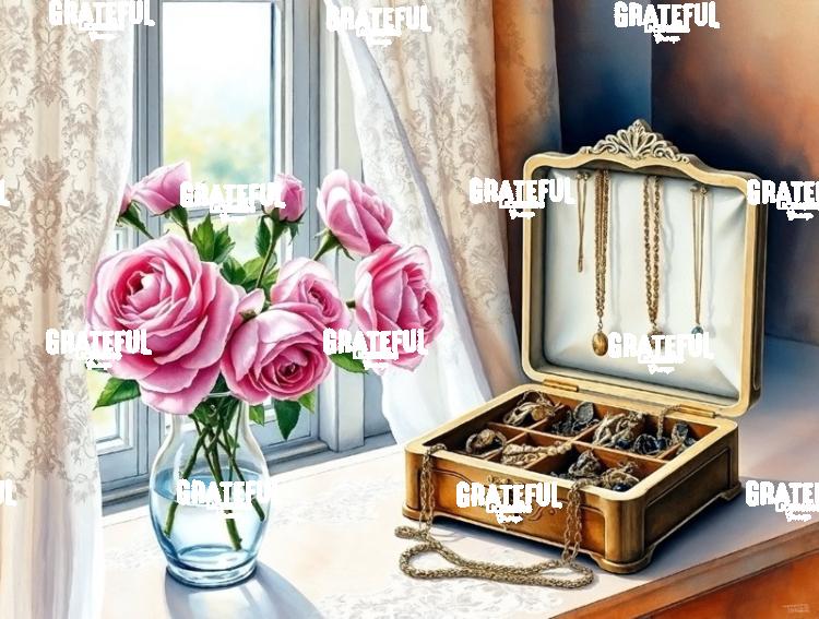 Jewelry Box and Roses