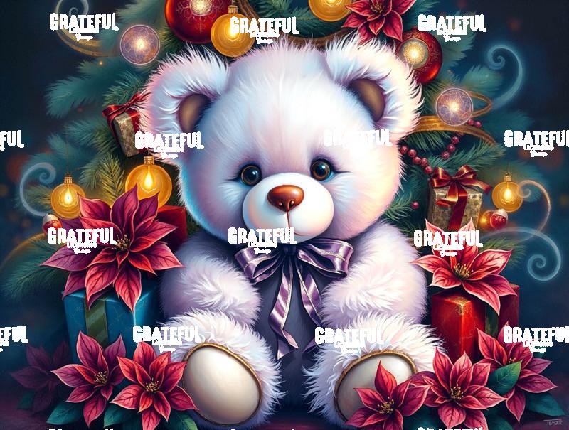 Purple Christmas Teddy Bear