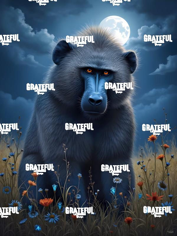 Moonlit Savanna Series Hamadryas Baboon