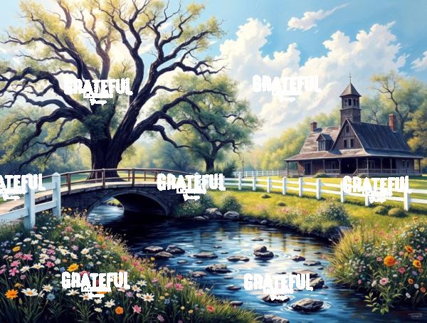 The Old Church Across The Bridge