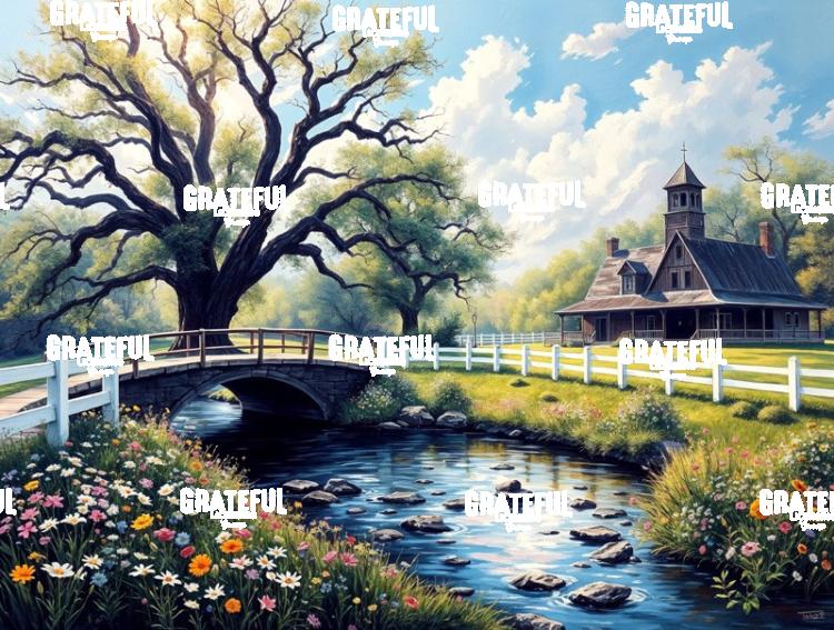 The Old Church Across The Bridge
