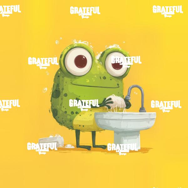 Wash your Hands Frogs