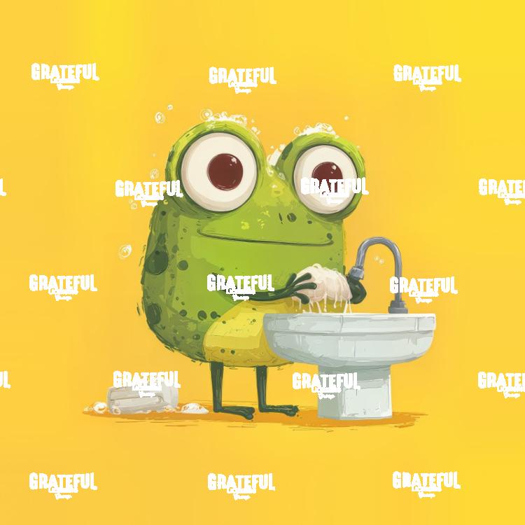 Wash your Hands Frogs