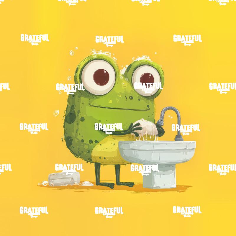 Wash your Hands Frogs