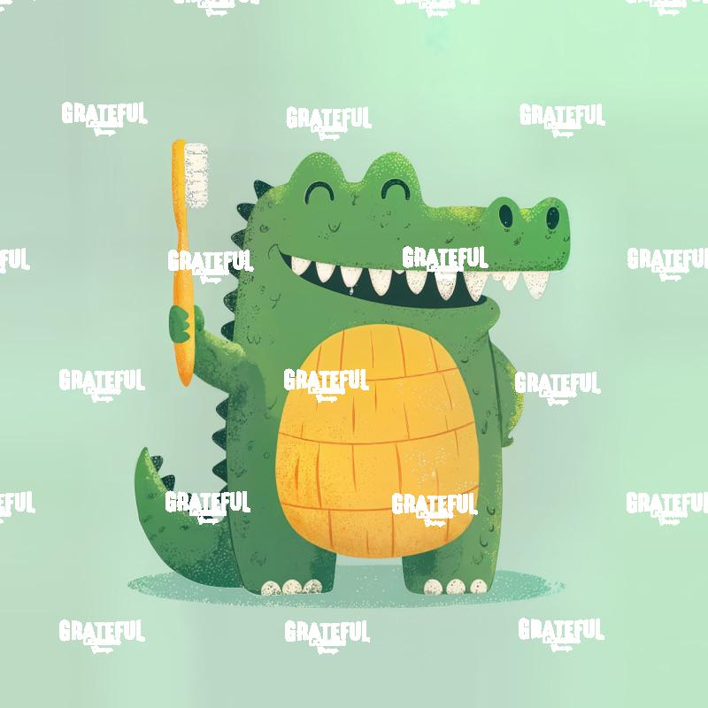 Brush your Teeth Alligator